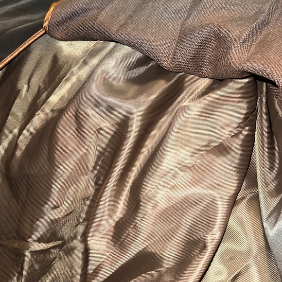 Mens Wilkie Rodriguez lined rain coat chocolate 44 regular double lined warm - Picture 9 of 9